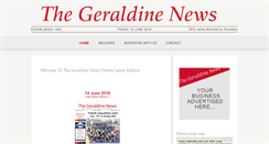 Desktop Screenshot of geraldinenews.co.nz